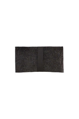 black clutch bag in glitter