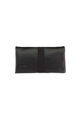 clutch bag in black leather