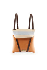 womens backpack leather caramel