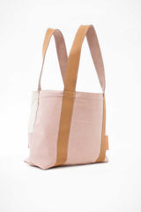 Beach bag cream soft pink