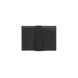 black wallet card holder leather